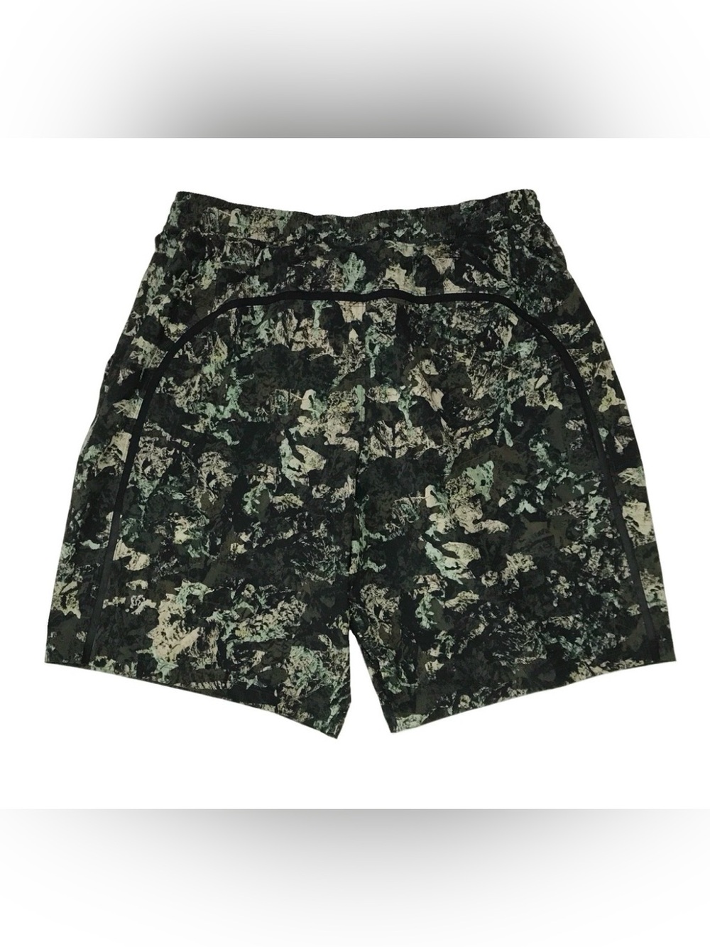 Lululemon Pace Breaker Shorts Mens Large L Green Camo 9” Lined Gym Yoga Running